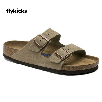 Birkenstock Two-Strap Comfort Footbed Slide Sandal - Arizona