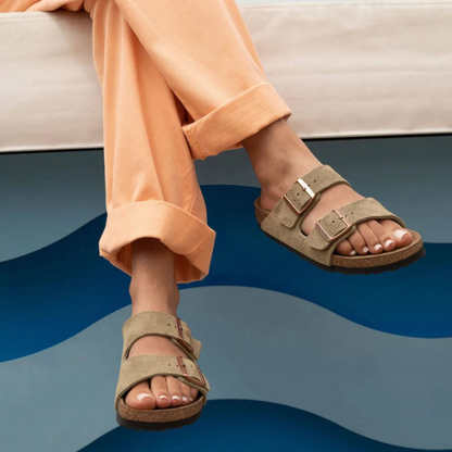 Birkenstock Two-Strap Comfort Footbed Slide Sandal - Arizona