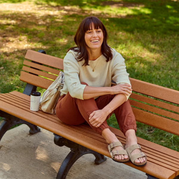 Birkenstock Two-Strap Comfort Footbed Slide Sandal - Arizona