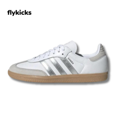 Adiads Samba OG White Silver Metallic Grey Women’s Perfect