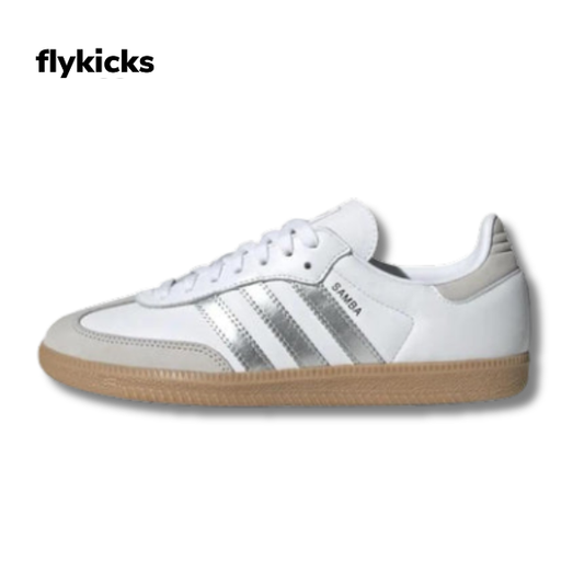 Adiads Samba OG White Silver Metallic Grey Women’s Perfect